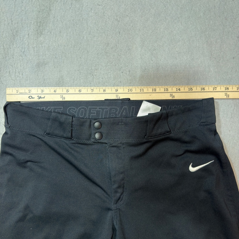 Nike Softball Pants Women Size Medium Black Cropped Athletic Performance Bottoms - Picture 4 of 12